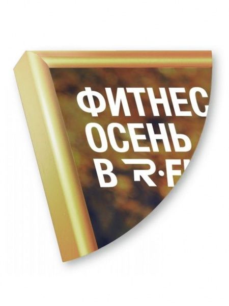 Рамка Нельсон 02, 50х70,  золото глянец анодир. в Казани - картинка, изображение, фото